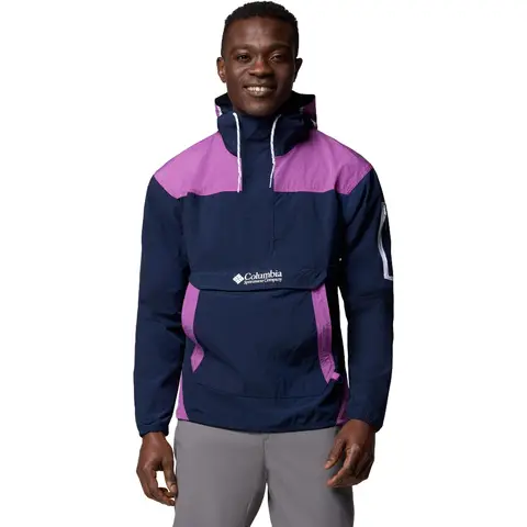 Columbia Challenger Men's Windbreaker Anorak - Navy/Purple