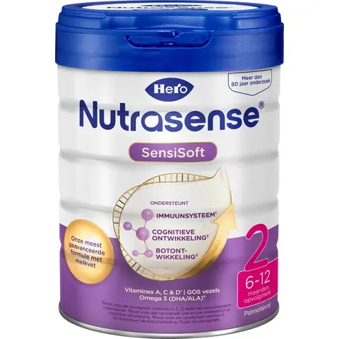 Hero Baby Nutrasense Lait de Suite 2 avec Matière Grasse du Lait 6-12 Mois 800 g