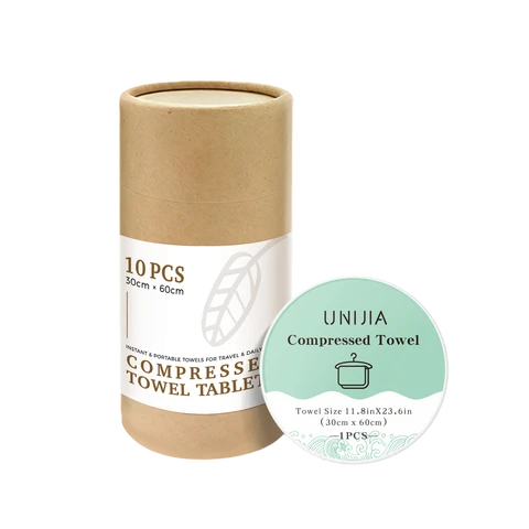 YIJINCHAN Einweg-Handtücher, komprimiert, 10 Stück in Papierrohr