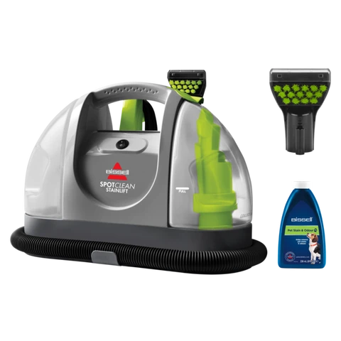 Bissell SpotClean Stain Lift, Carpet Cleaner, Portable Spot Cleaner, Spills & Carpet Stain Remover with HeatWave Technology, Upholstery Cleaner, Carpets, Stairs, Car Seat, Mattress & Sofa Cleaner, 2067E