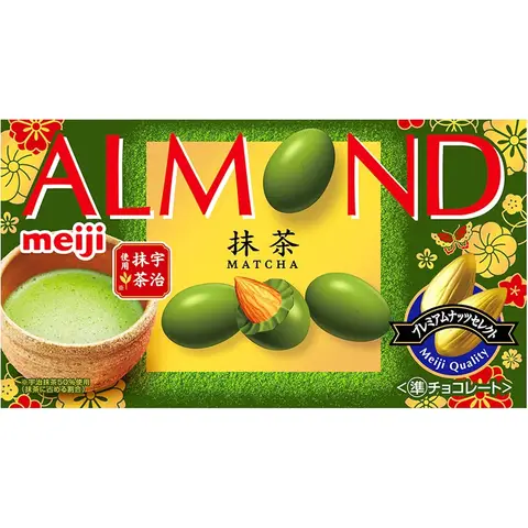 MEIJI Almond Chocolate Matcha - 67g 