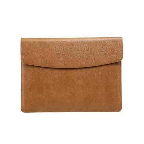 VoxorAI Computer Bag Brown 14 Inch Notebook Sleeve Bag for Apple, Asus, Dell, Xiaomi and other computer notebooks (universal model)