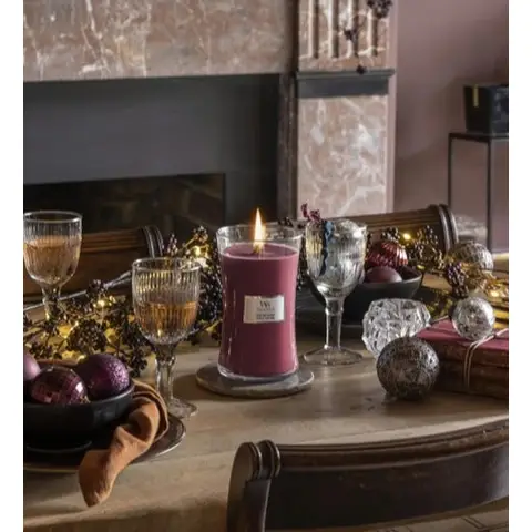 Wood Wick Candle Hourglass Phantom Cherry 609g