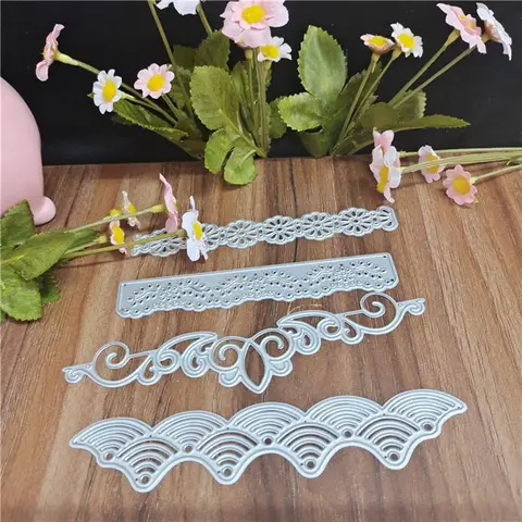 4Pcs Metal Cutting Dies, Carbon Steel Embossing Templates for DIY Craft/Paper Card Making