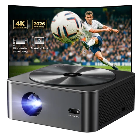 ULTIMEA Apollo P40 Projektor HDR10 1080 Teile 700 ANSI Lumen WiFi Bluetooth 4K NEU, Autofokus