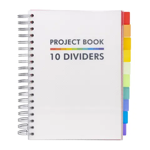 Pukka Pads B5 White 10 Divider Project Book