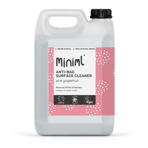 Miniml Anti-Bac Surface Cleaner - Pink Grapefruit 5L Refill