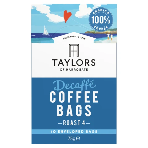 Taylors Of Harrogate Decaff Coffee Bags 75G