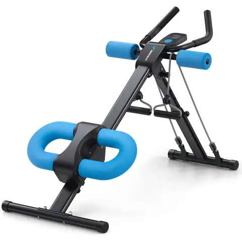 MERACH Ab Machine, Abs Workout Equipment, Adjustable Ab Trainer Machine for Abs Workout at Home Gym, Foldable, Knee
Protection Blue