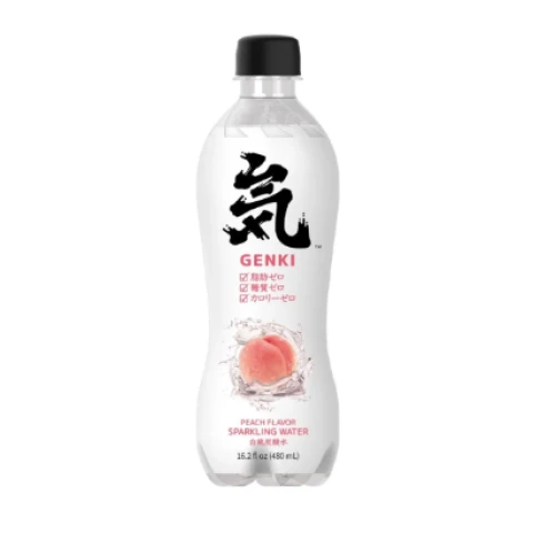 GKF Sparkling Water - Peach Flavour 元氣森林氣泡水-白桃480ml