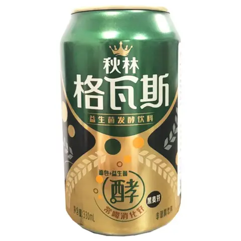 秋林格瓦斯饮料 - 黑麦芽味 QL Ge Wa Si Beverage - Blakc Wheat Flavor 330ml