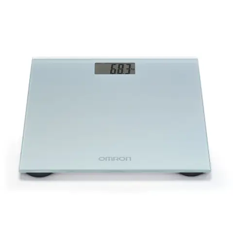 OMRON HN289 Bathroom Scales for Body Weight - Automatic On/Off - Grey