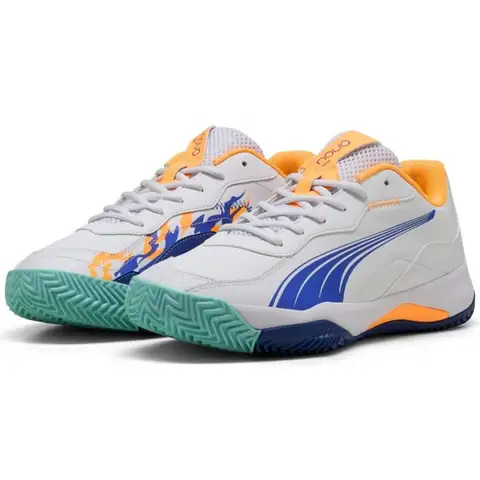 Puma Nova Smash White Blue Orange Sneakers 44.5
