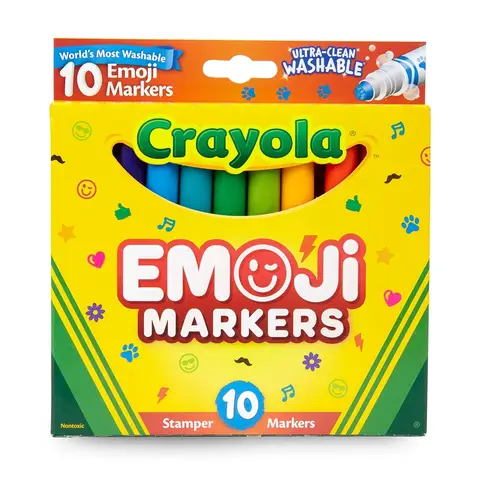 Crayola 10 Pack PipSqueak Emoji Markers