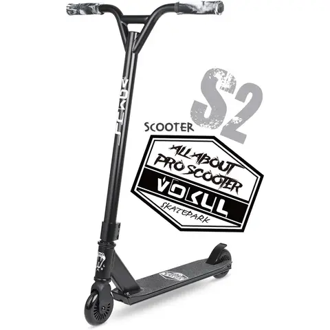 VOKUL Complete Pro Scooter für Kinder Jungen Mädchen Teenager ab 6 Jahren - Freestyle Tricks Pro Stunt Scooter - Hochleistungs-Geschenk für Skatepark Street Tricks