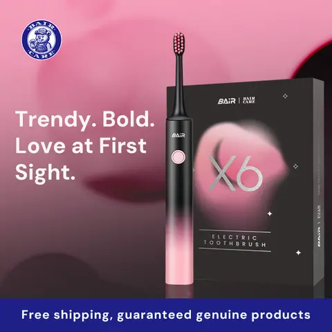 Bair Sonic Electric Toothbrush X6 Black-pink