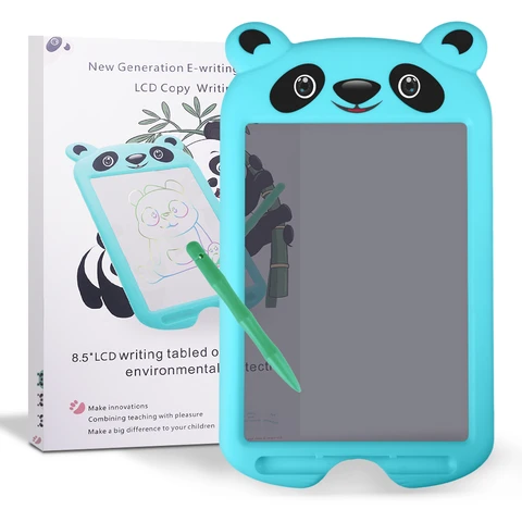 CHEERFUN 10 Zoll Kopiertablett Blau-Panda: Lernspaß für Kinder von 3 bis 8 Jahren. Sicher, löschbar. Perfekt als Geburtstags- oder Weihnachtsgeschenk!