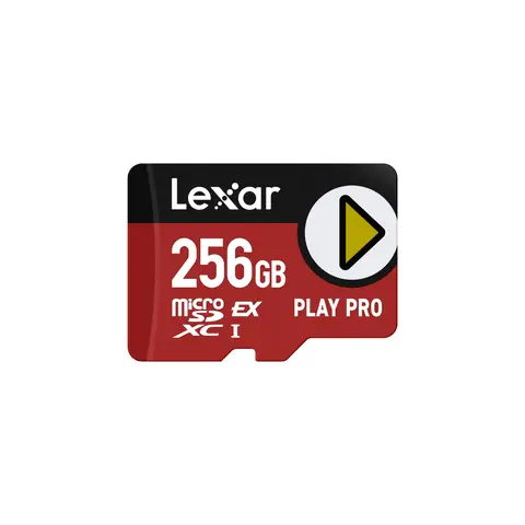 Lexar PLAY PRO MicroSDXC Express Card 256GB, up to 900MB/s Read, 600MB/s Write, Gaming-Optimized, A2, 4K, High-Speed Micro SD Memory Card for Handheld Consoles, Switch, Portable Gaming Device