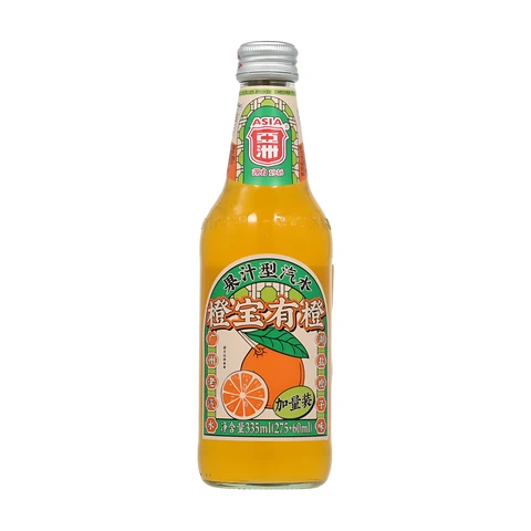 Asia kohlensäurehaltiges Fruchtsaftgetränk mit Orangengeschmack 335 ml
