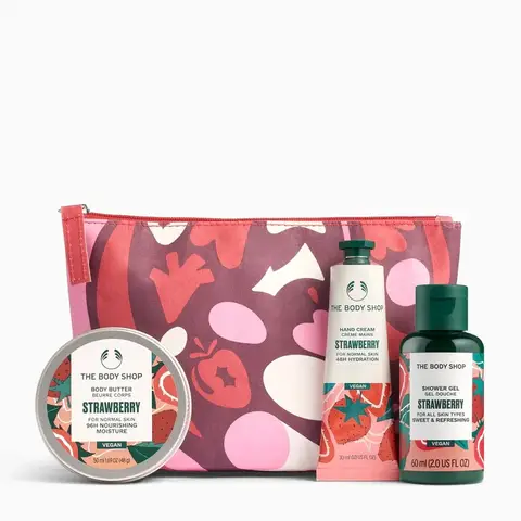 The Body Shop G2 Beauty Bag Strawberry Giftset 140 ml