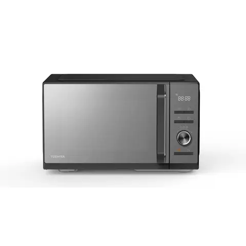 Toshiba Combination Air Fry Microwave Oven - 26L, 900W, 29cm High, Black with Mirror Door, 5 Power Levels, 23 Cooking Presets, MW3-AC26SF(MB)