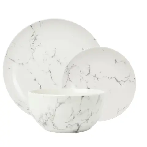 Sabichi 12Pc Marble Dinner Set