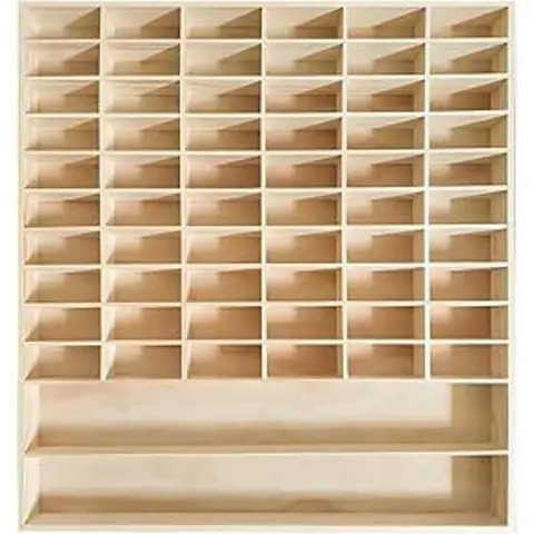 CHZIMADE 1PC For Model Car Diecast Matchbox Display Wooden Car Model Toy Storage Rack 62 Grid