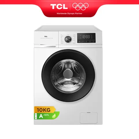 TCL FF2410WA2UK Washing Machine, 10kg, with BLDC Inverter Motor, A-10%, Magic Flow, Quick Wash 15mn, Steam Wash [Energy Class A]