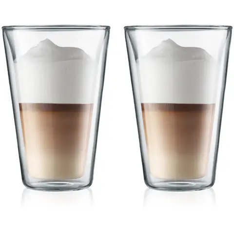 Bodum Dubbelwandige Glazen - 0,4L, Groot, Set van 2