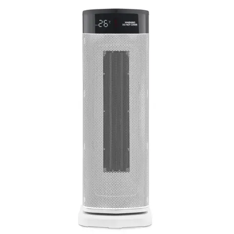 Morphy Richards HeatFlux 2kW Digital Ceramic Tower Fan Heater with Remote Control – White, 825401