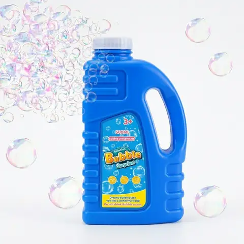 Tokky Bubble Solution Concentrate (500ml), Makes up to 7.5 Liters, Safe & Non-Toxic Giant Bubble Refill, Ideal for Bubble Machines, Bubble Guns, and Bubble Wands, Perfect for Kids' Parties & Weddings