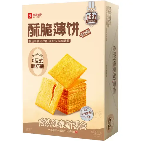 Bestore Crispy Thin Biscuits Barbecue Sauce Flavor 300g