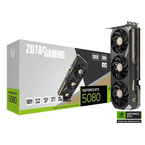 ZOTAC GAMING GeForce RTX 5080 SOLID CORE OC 16GB GDDR7