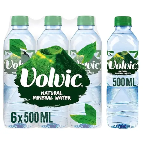 Volvic Still Natural Mineral Spring Bottled Water Multipack  6x500ml