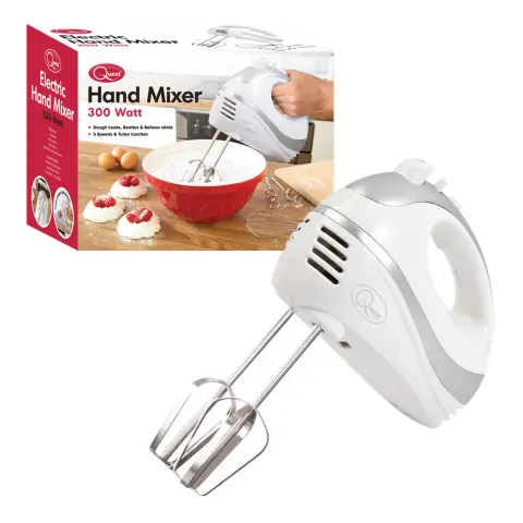Professional Hand Mixer - White/Silver