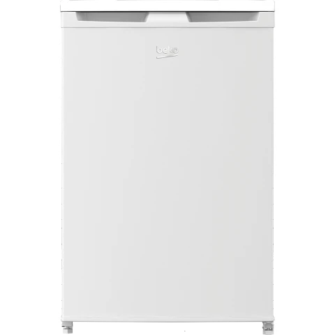 Beko TSE1424N b100 Tischkühlschrank, 128 l Gesamtkapazität, Türanschlag wechselbar, Gute Innenbeleuchtung, 37 dB, Robuste Glasablagen, Weiß [Energieeffizienzklasse E]