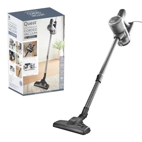 Quest Stick Vacuum Cleaner, Lightweight, Portable, Wall Mount, 2 in 1 Nozzle  – 43569