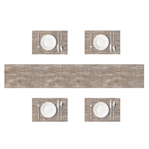Placemat, Gift Pack of 5, 70%PVC+30%PET