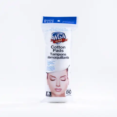 Wish Cotton Pad Round 80CT