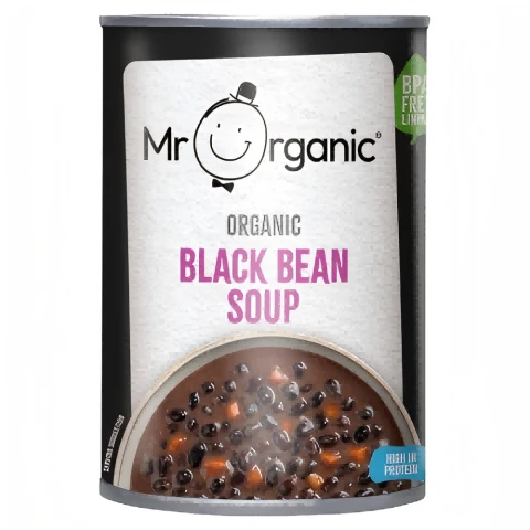 Mr Organic Organic Black Bean & Vegetable Soup 400g