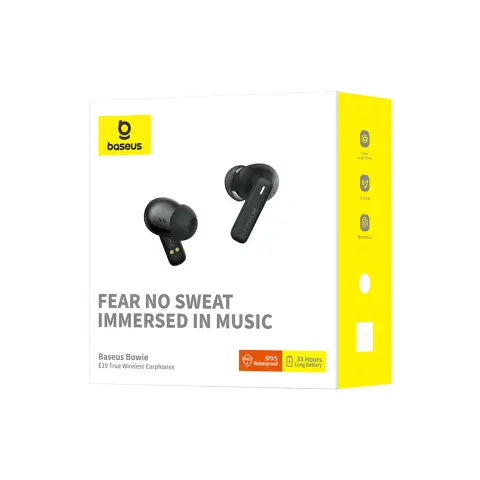 Baseus Bowie E19 True Wireless Earphones - Cluster Black