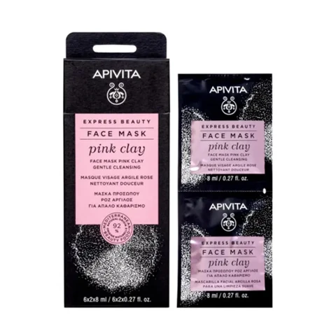 APIVITA Roze Klei Masker 12 x 8 ml