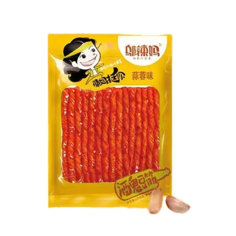 Wu La Ma - Knoblauch-Gewürztes Weizengluten 70g 邬辣妈酒鬼豆筋(蒜蓉味)70g