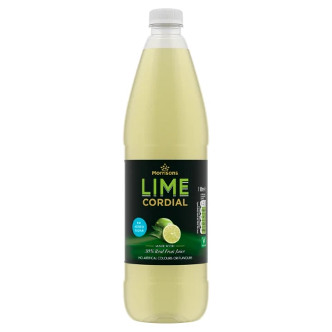 Morrisons Lime Cordial 1L