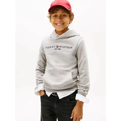 Tommy Hilfiger ESSENTIAL HOODIE Kinderen Geslacht Neutraal Lichtgrijs Melange 4