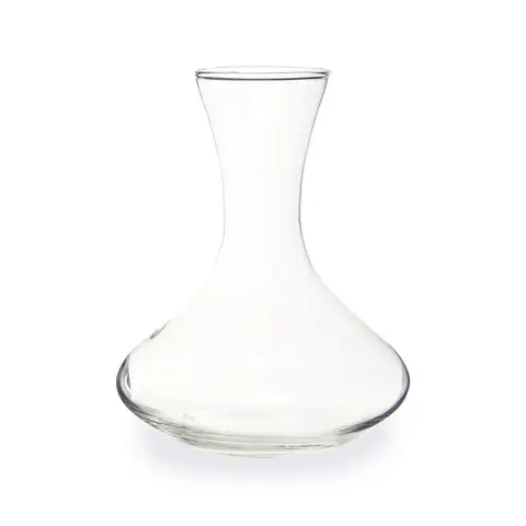 Maison by Premier Ergonomic Clear Glass Decanter, Versatile Design Curned Neck Decanter For Livingroom, Stylish Decanter