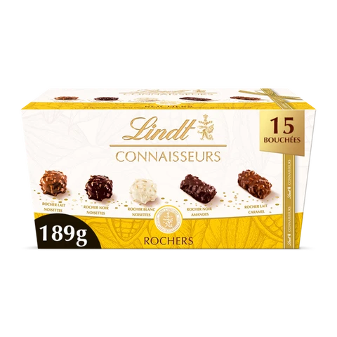 LINDT Ballotin de rochers CONNAISSEURS 189g