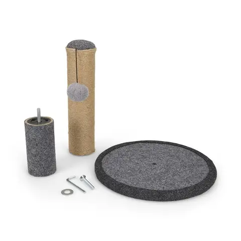 Petface Cat Scratcher Post Grey