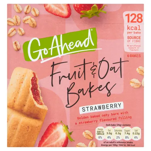 Go Ahead Fruity Bakes Sassy Strawberry 6 pack