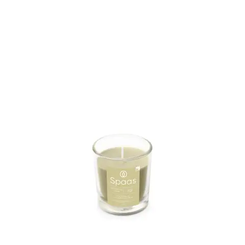 Spaas Candle Shimmering Smile Glass Jar 25h Burn Time Yellow